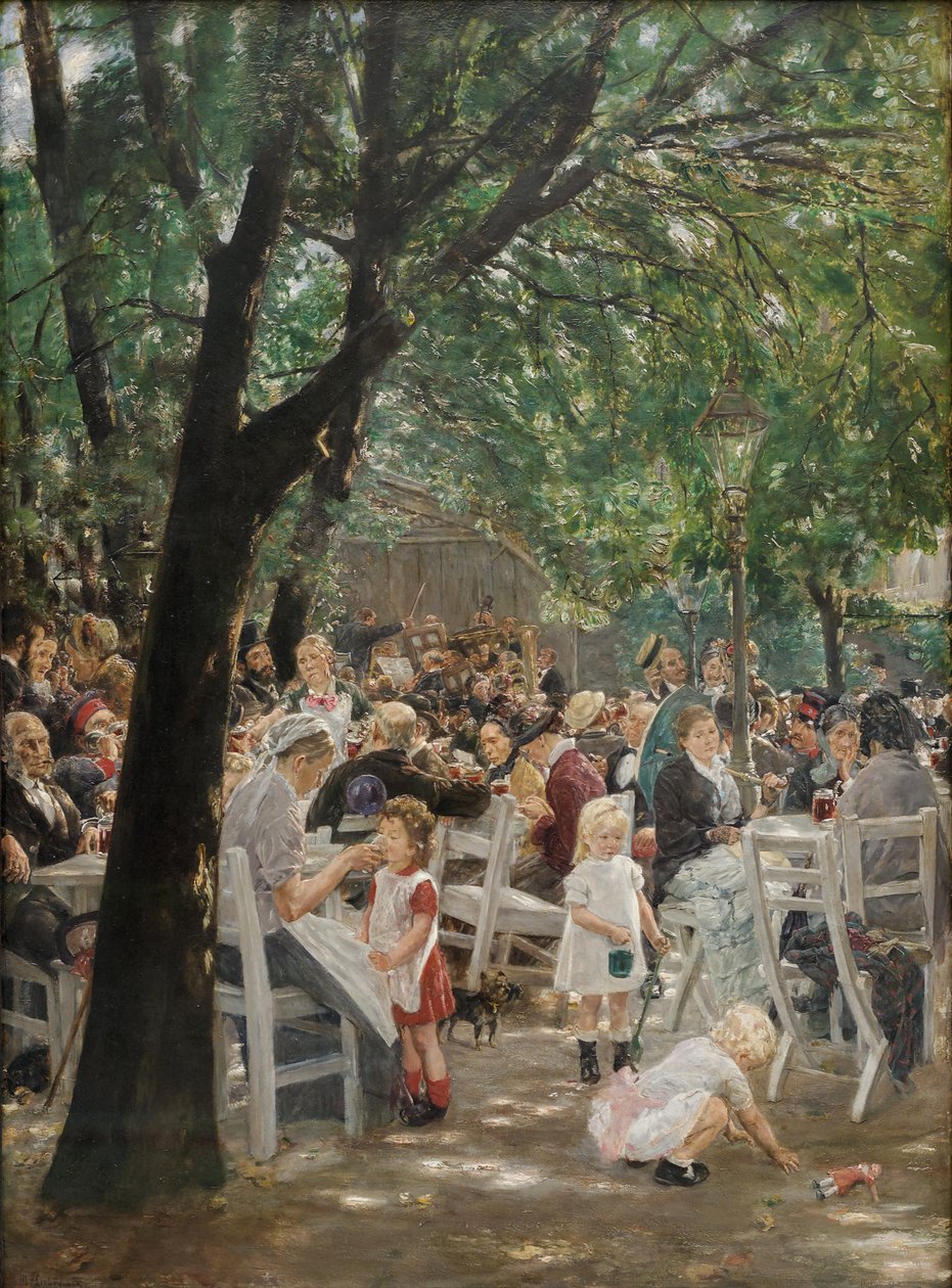 Ølhage i München av Max Liebermann