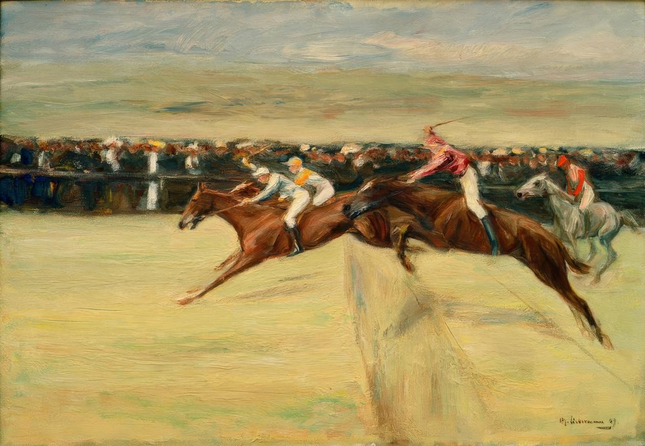 Hesteveddeløp i kassinene av Max Liebermann
