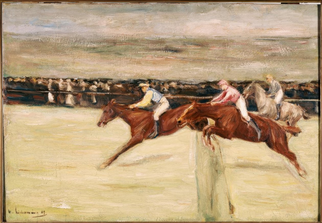Hesteveddeløp i cascinene av Max Liebermann