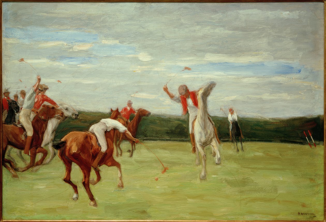 Polospiller i Jenischs Park av Max Liebermann