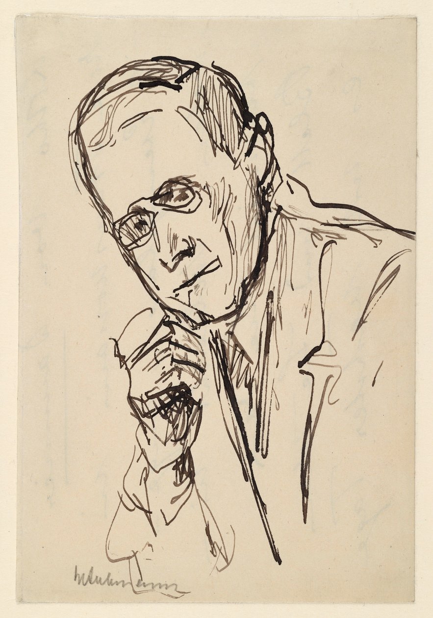 Portrett av Hugo von Tschudi av Max Liebermann