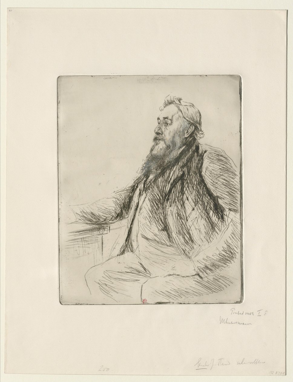 Portrett av Justus Brinckmann av Max Liebermann