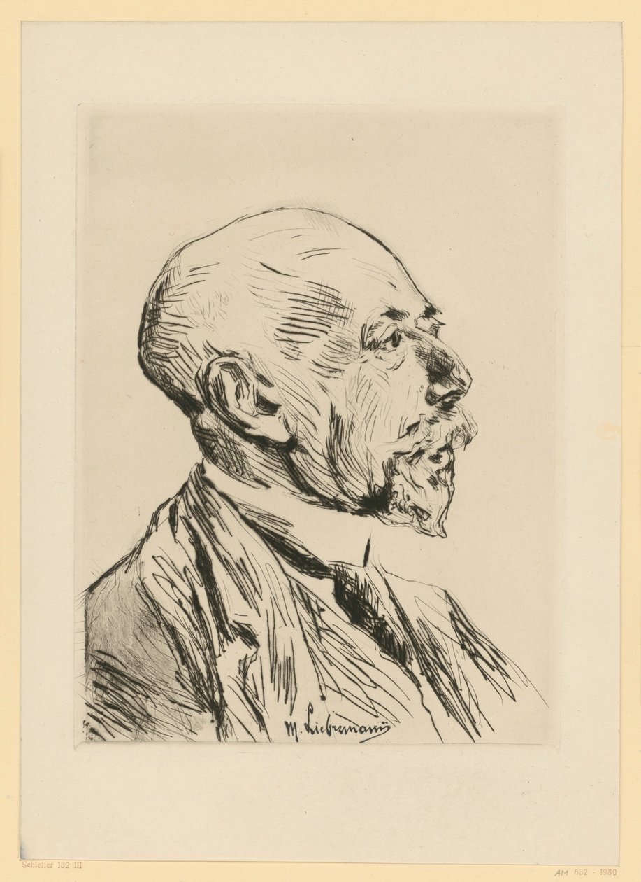 Portrett av professor Adolph Goldschmidt av Max Liebermann