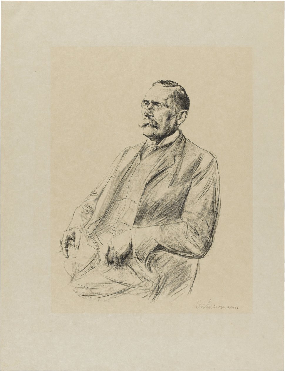 Portrett av Wilhelm Bode (1845-1929) av Max Liebermann