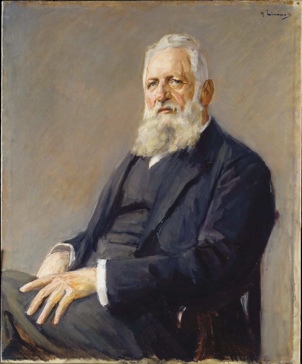 Portrett av Franz Adickes, borgermester i Frankfurt av Max Liebermann