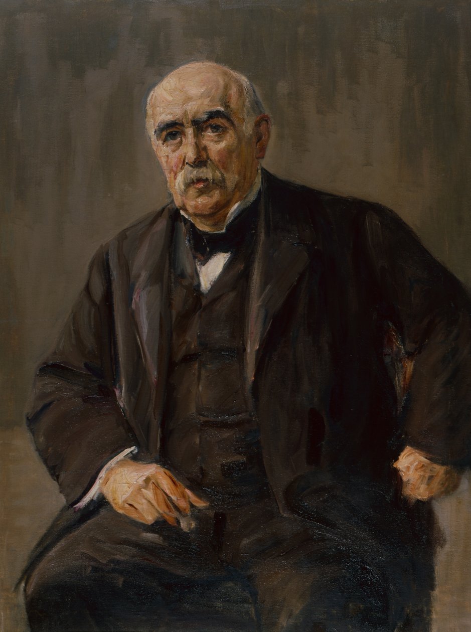 Portrett av bankmannen Eugen Gutmann (olje på lerret) av Max Liebermann