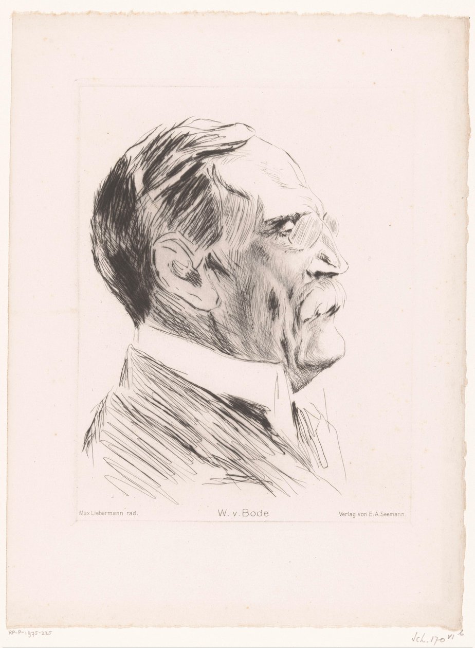 Portrett av Wilhelm von Bode W.v.Bode (tittel på objekt) av Max Liebermann