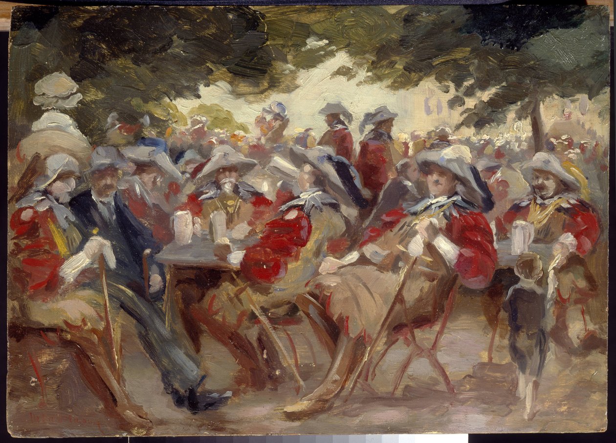 Glede (Merrymaking). Maleri av Max Liebermann (1847-1935), olje på tre. Tysk kunst, sent på 1800- og 1900-tallet, impresjonisme. State A. Pushkin Museum of Fine Arts, Moskva. av Max Liebermann