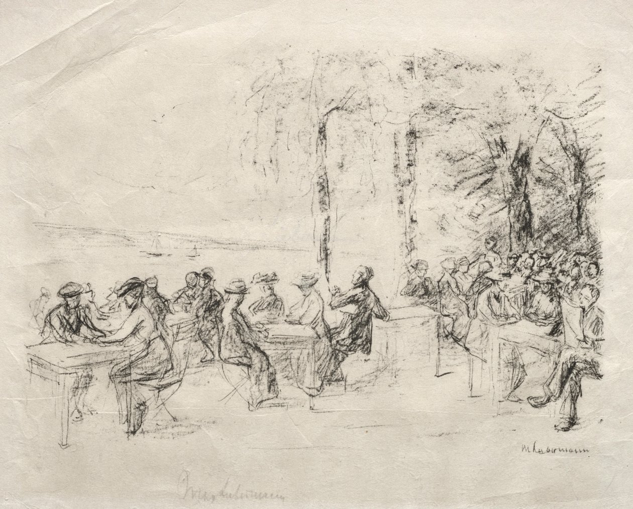 Waterfront Restaurant. av Max Liebermann
