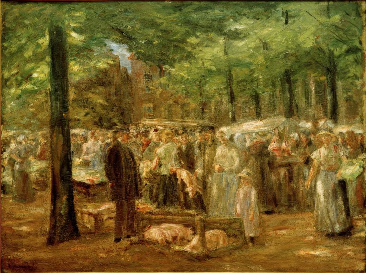 Grisemarked i Haarlem av Max Liebermann