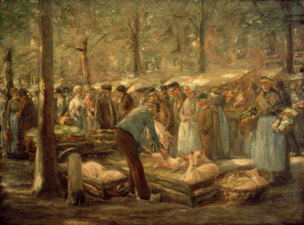 Grisemarked i Haarlem av Max Liebermann