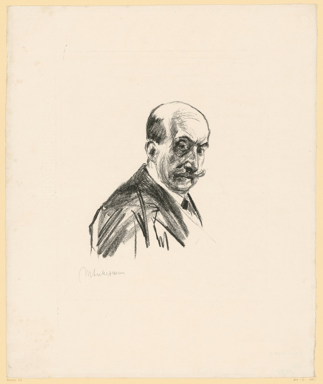 Selvportrett av Max Liebermann