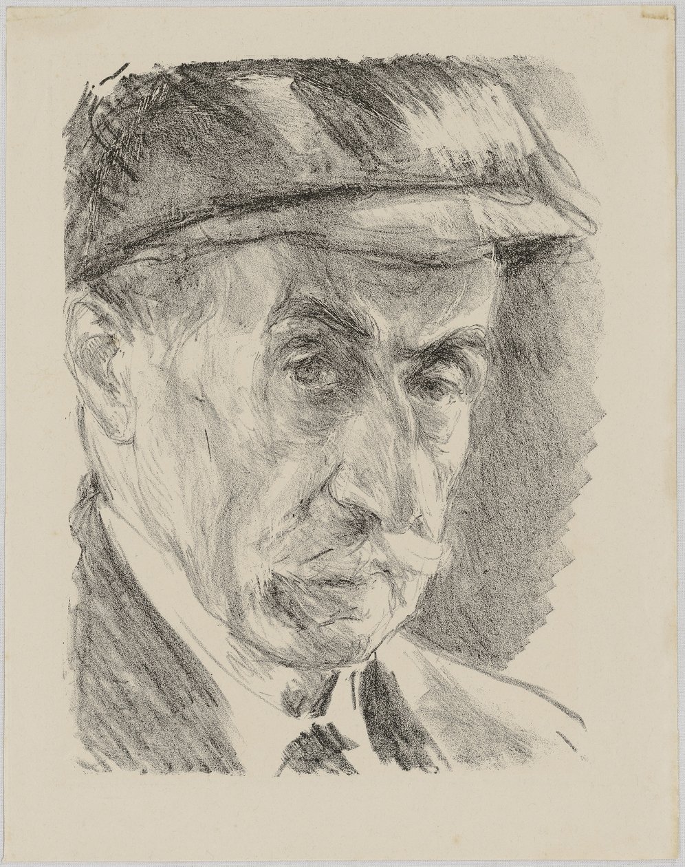 Selvportrett med lue av Max Liebermann