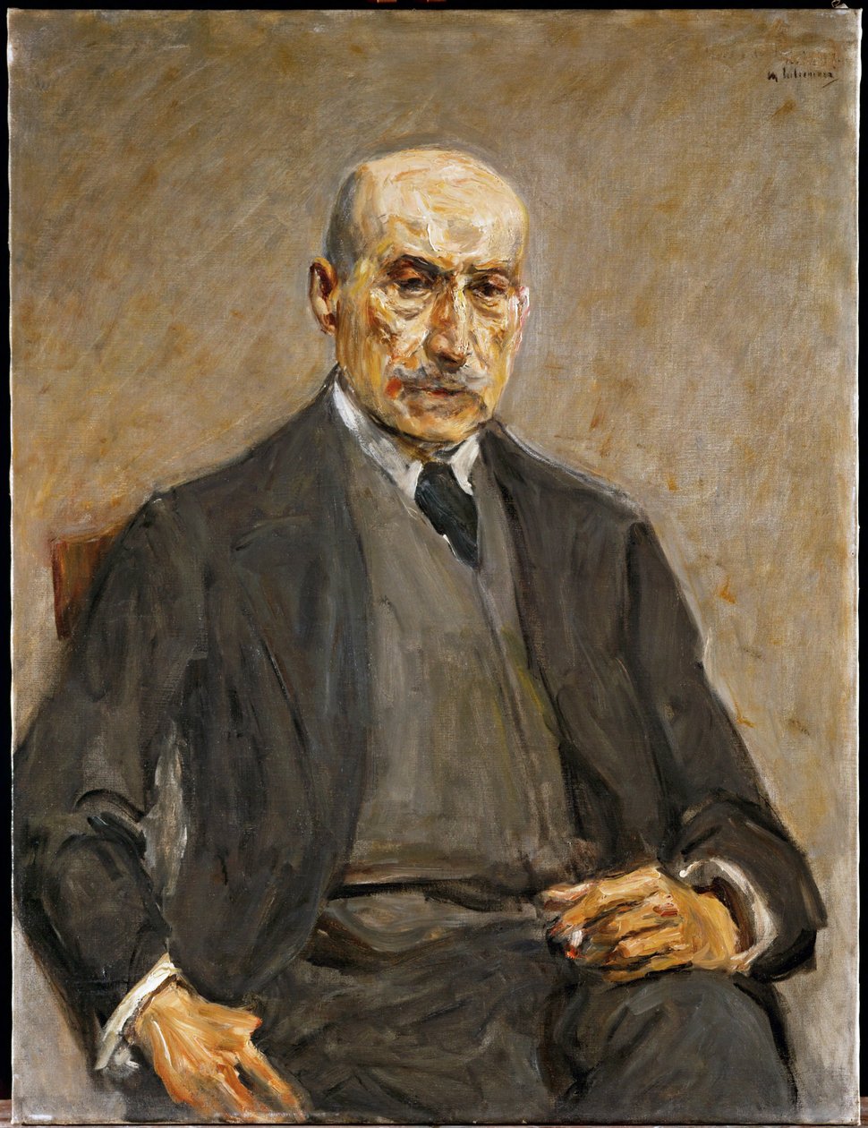 Selvportrett (peste) av Max Liebermann