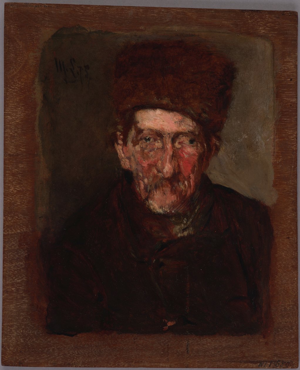 Studie av brystbilde av en mann og en kvinne (tosidig maleri) av Max Liebermann