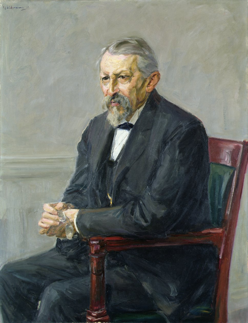 Naturforskeren, Hermann Strebel (1834-1914) 1905 (olje på lerret) av Max Liebermann