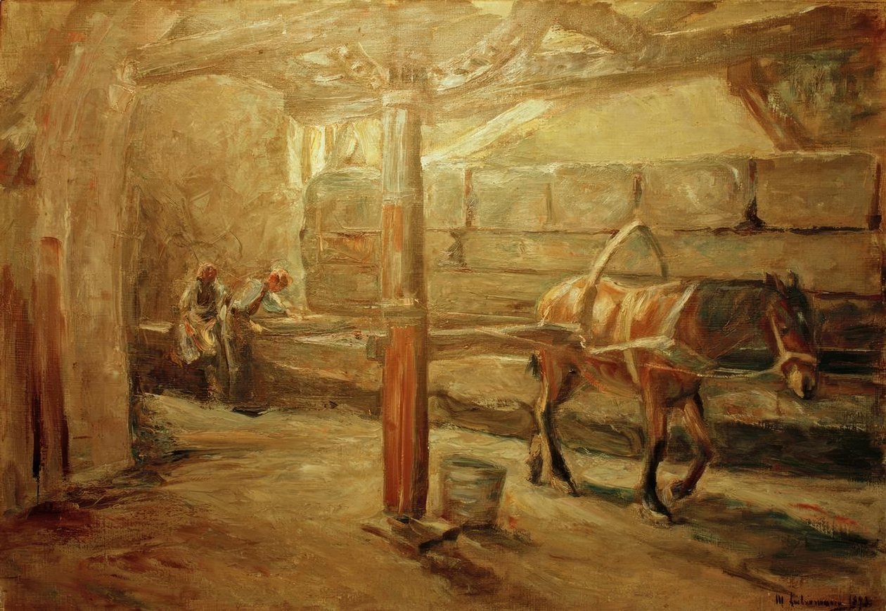 Tøyfabrikk i Firenze av Max Liebermann