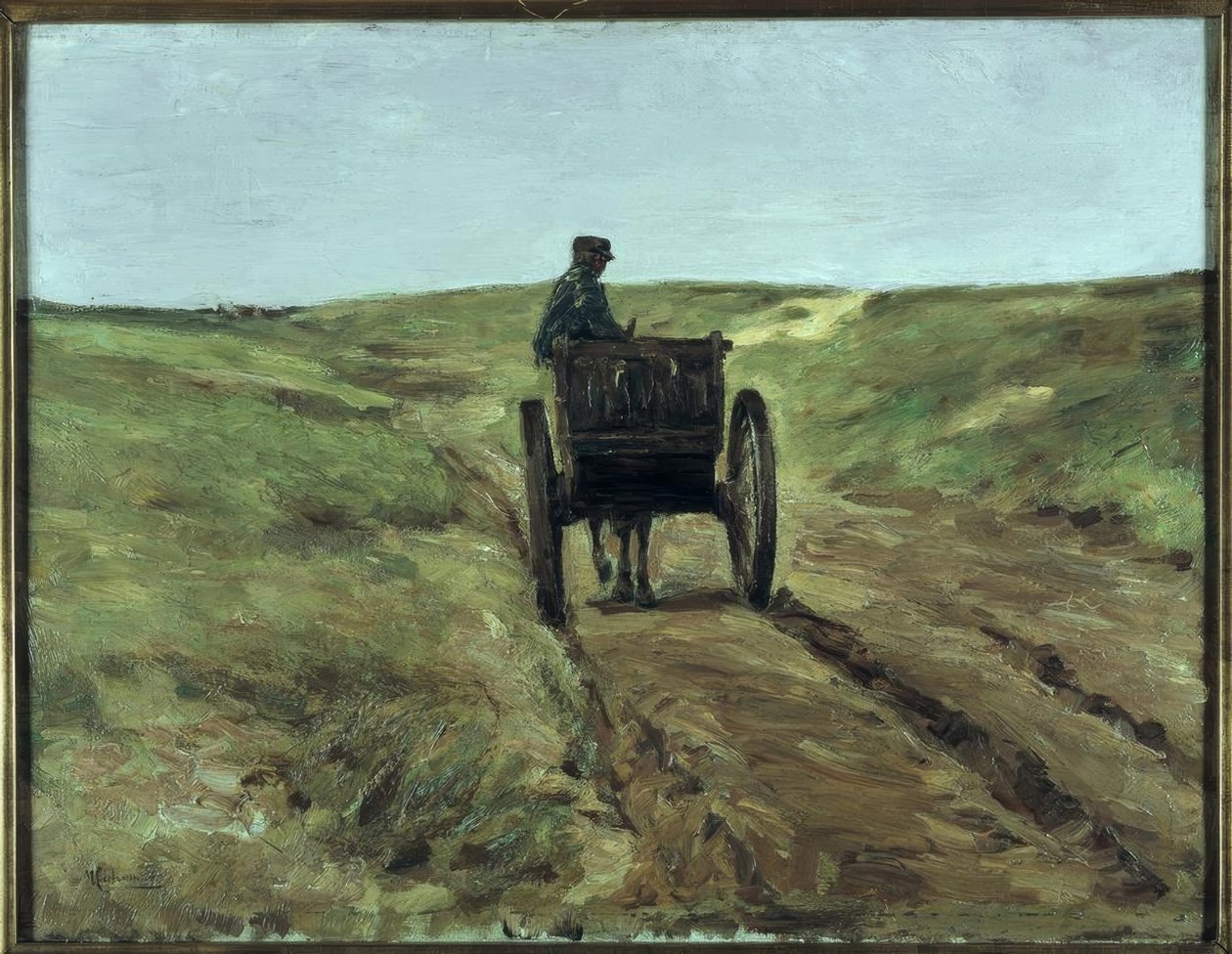 Bil i sanddynene nær Katwijk av Max Liebermann