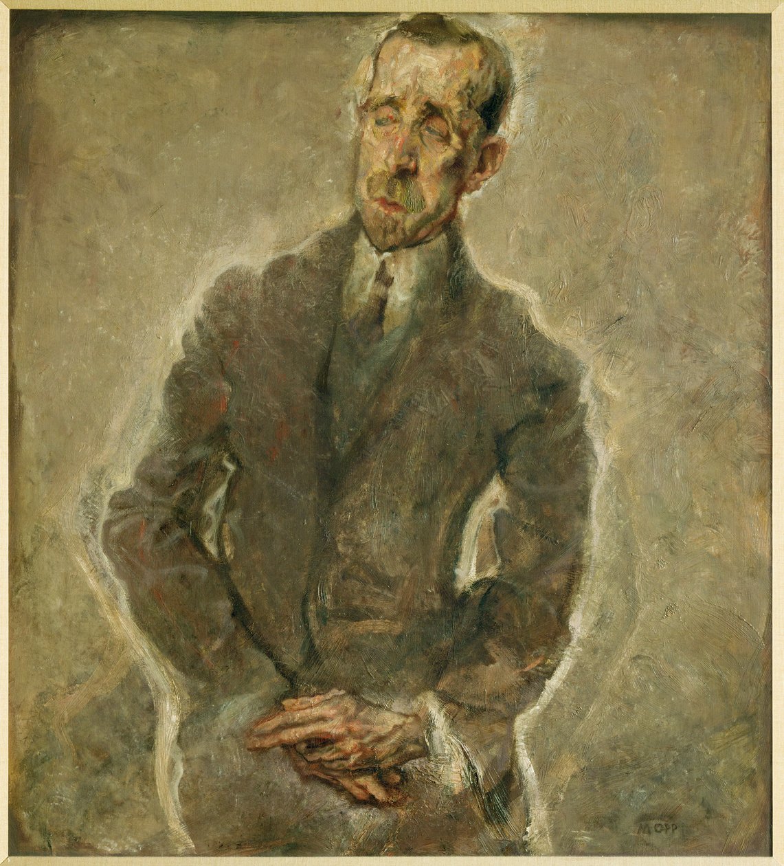 Forfatter Heinrich Mann, bror av Thomas av Max Oppenheimer