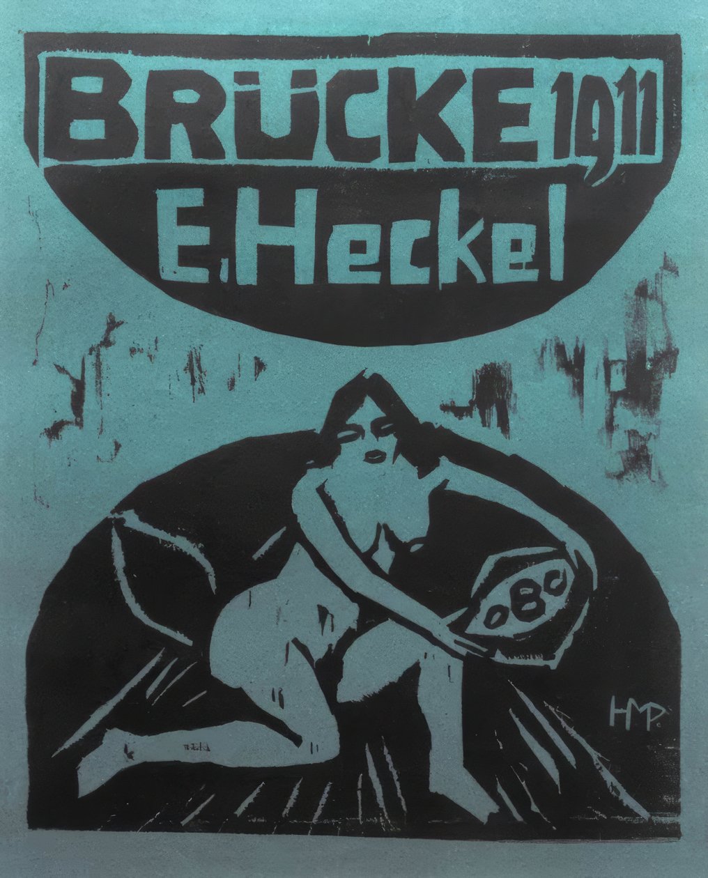 KG Brückes 6. årlige mappe for året 1911 for Heckel av Max Pechstein