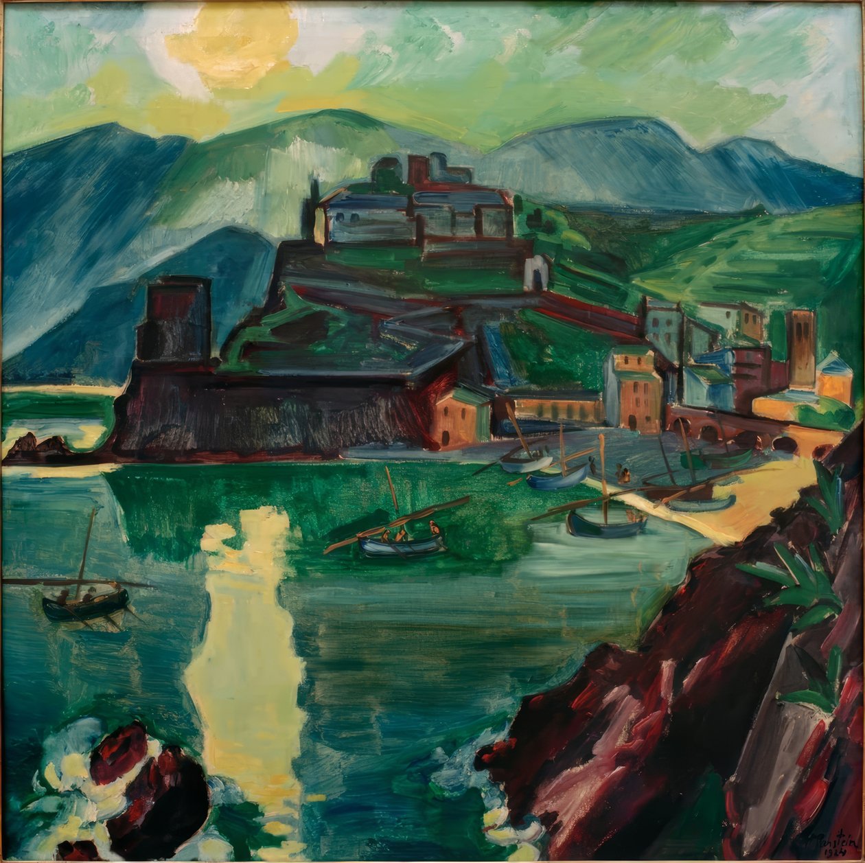 Kveld i Monterosso av Max Pechstein