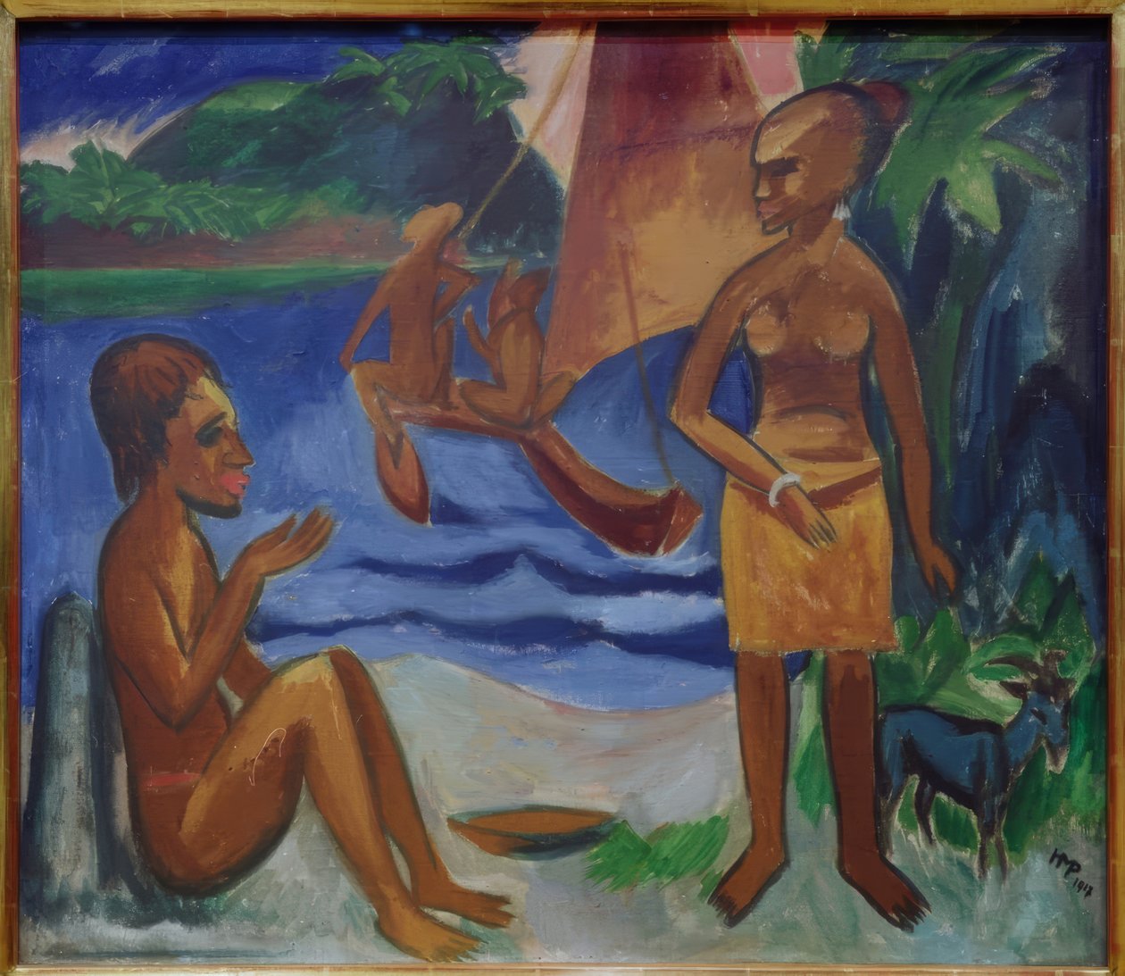 Avreise Palau av Max Pechstein