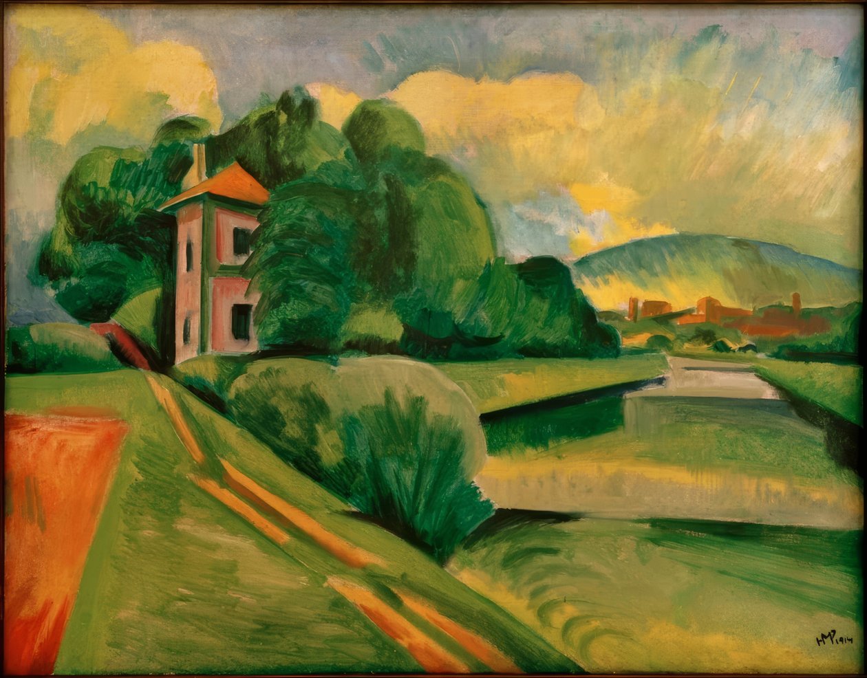 Am Ufer des Arno von Max Pechstein