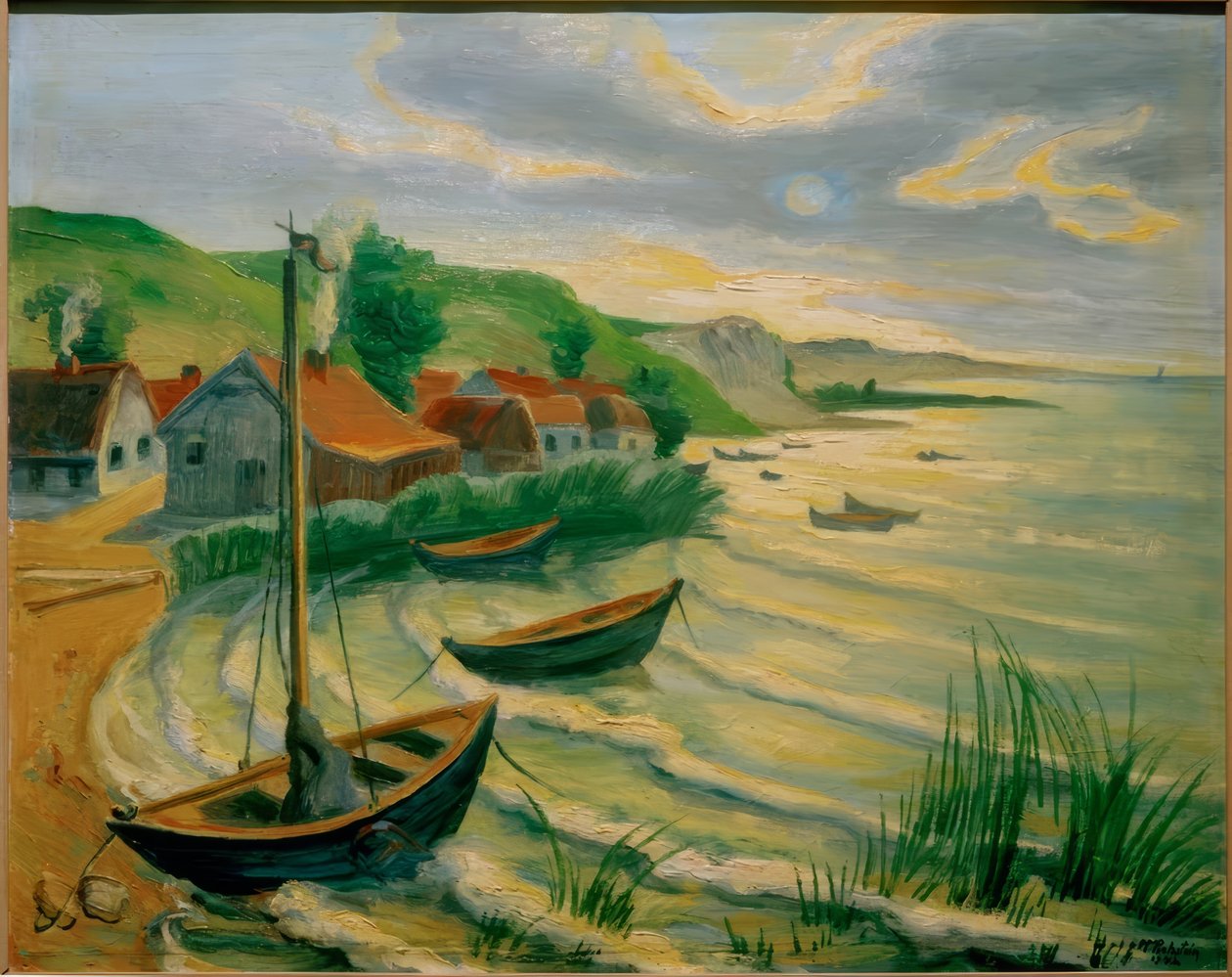 På Vistula-lagunen av Max Pechstein