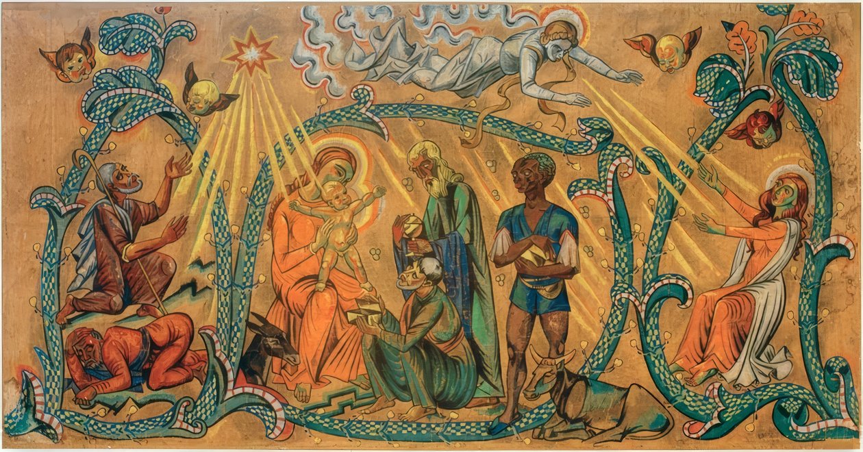 Anbetung der Heiligen Drei Könige von Max Pechstein