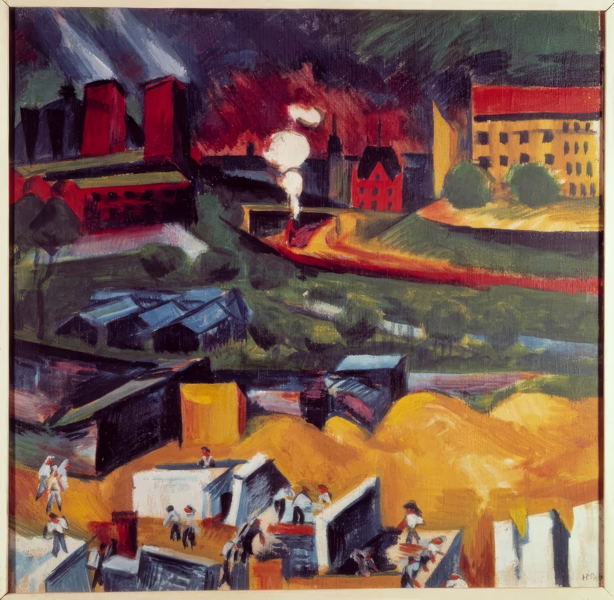 Utsikt over Schmargendorf av Max Pechstein