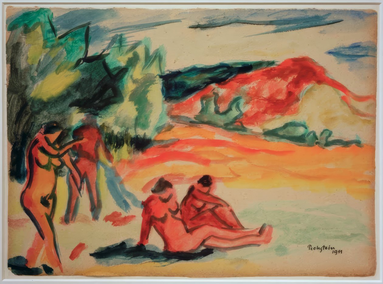 Badende av Max Pechstein