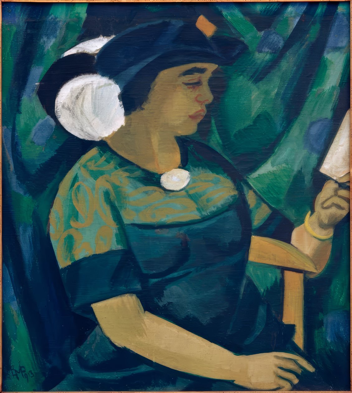 Portrett av Lotte Pechstein av Max Pechstein