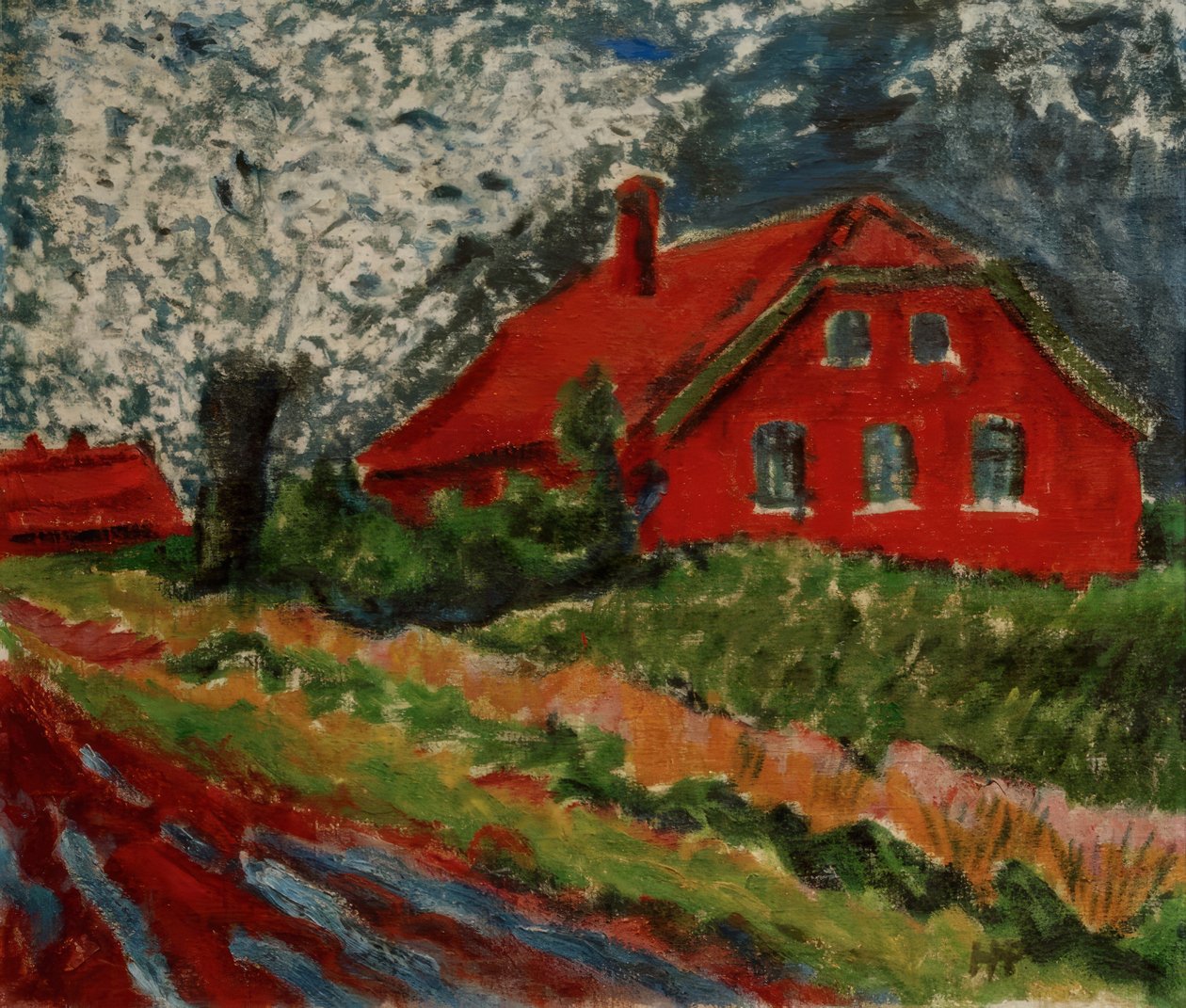 Det røde huset av Max Pechstein