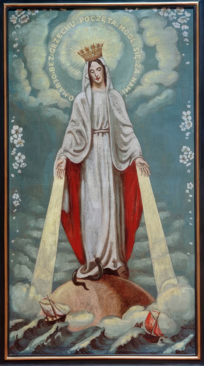 Jomfru Maria som forbønn av Max Pechstein