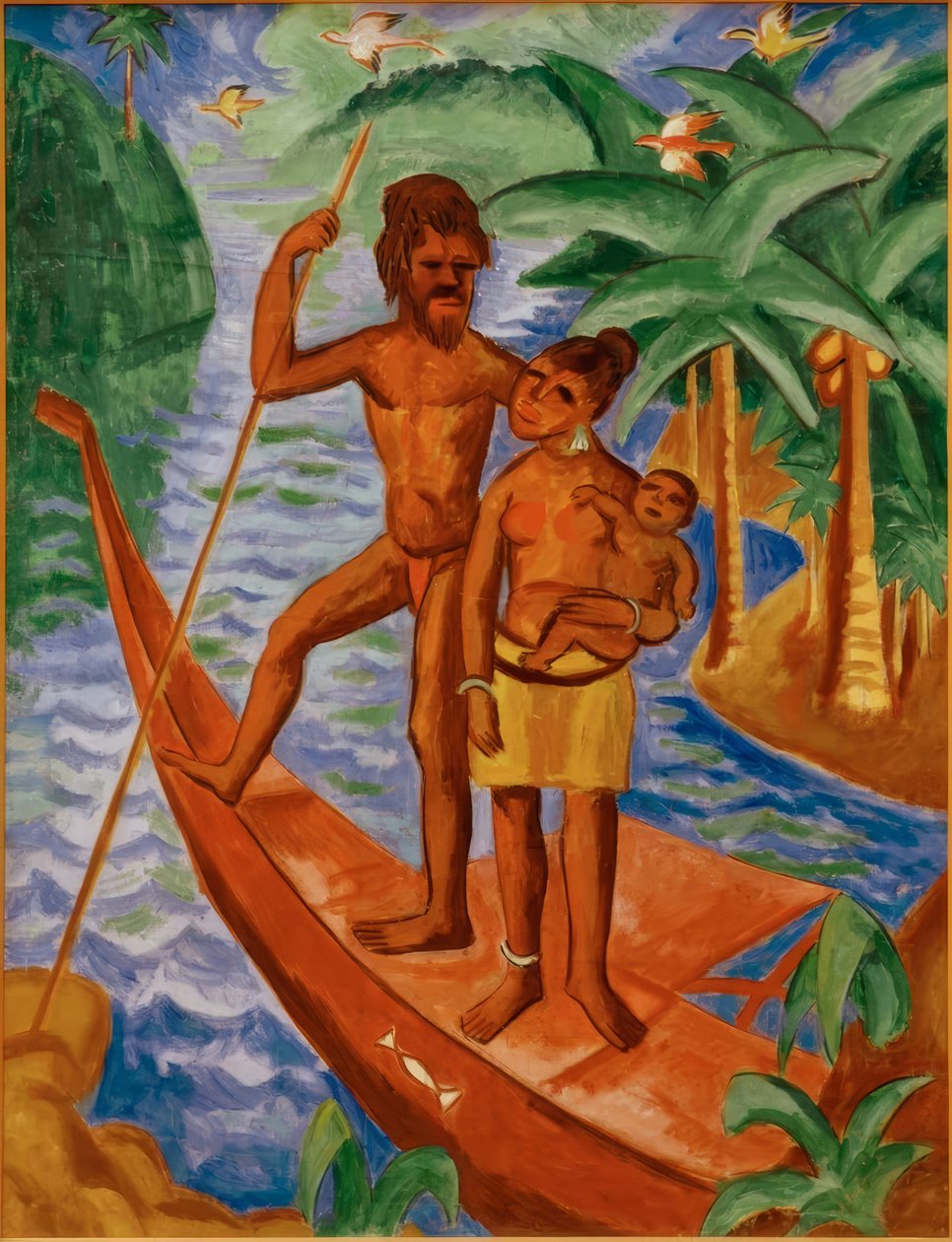 Ektepar i Palau av Max Pechstein