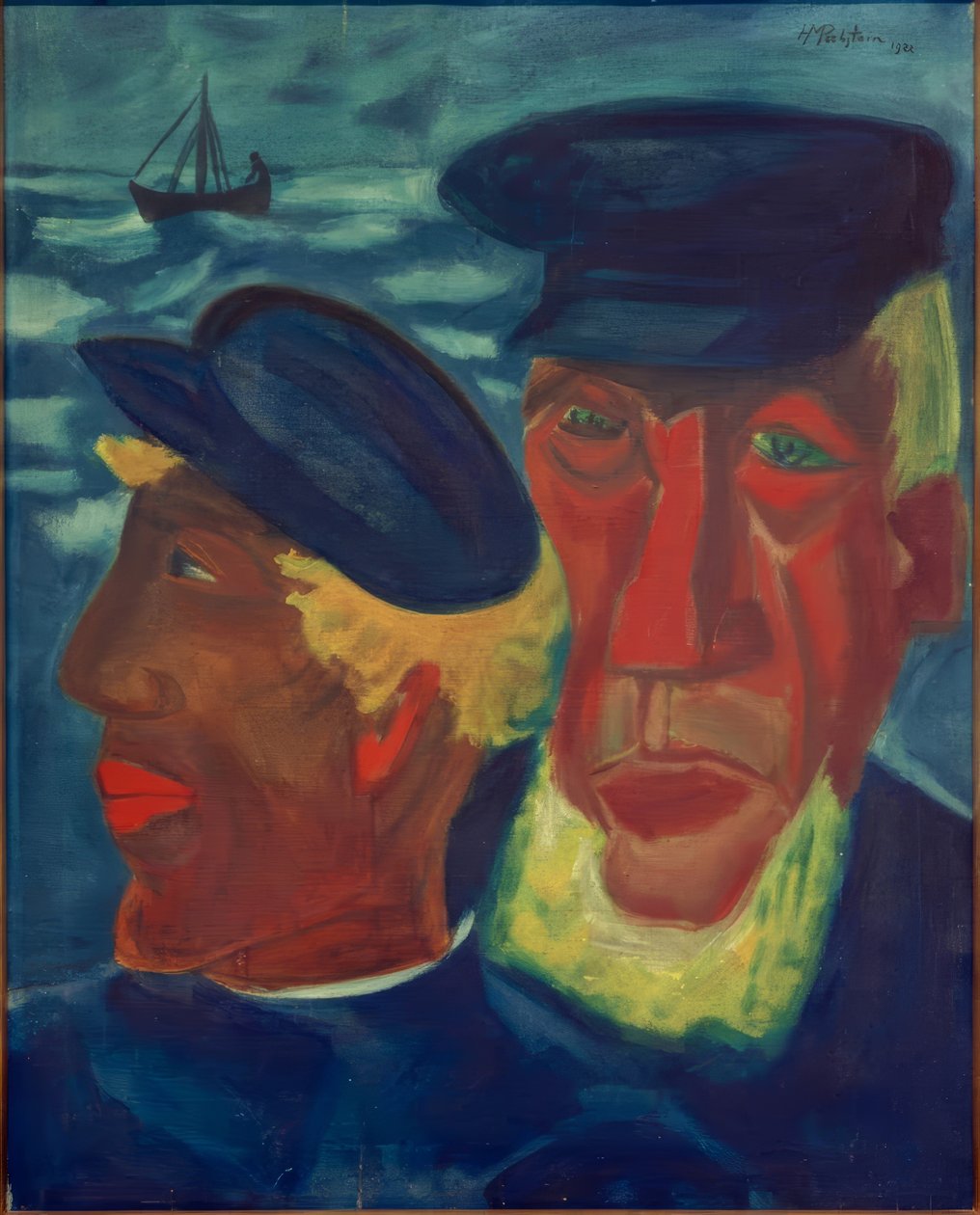 Fischerköpfe von Max Pechstein