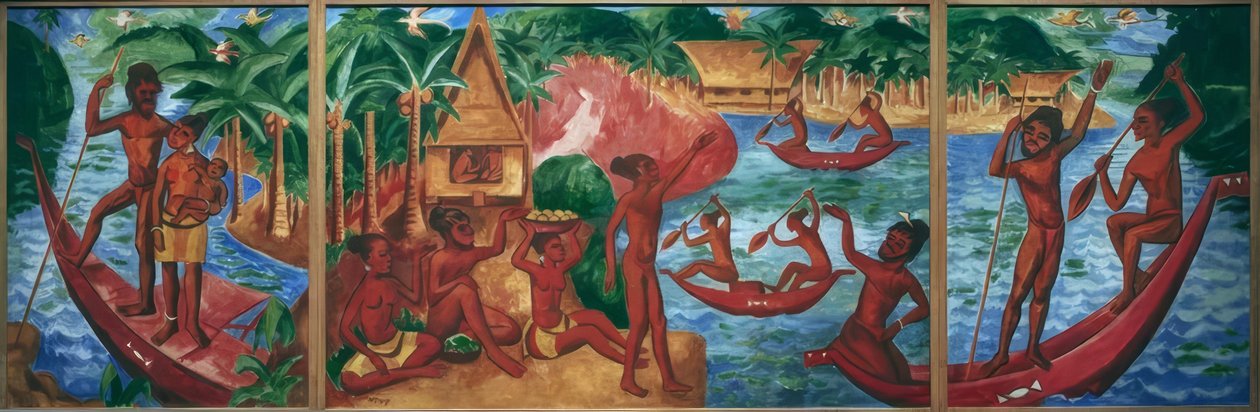 Palau-triptykon av Max Pechstein
