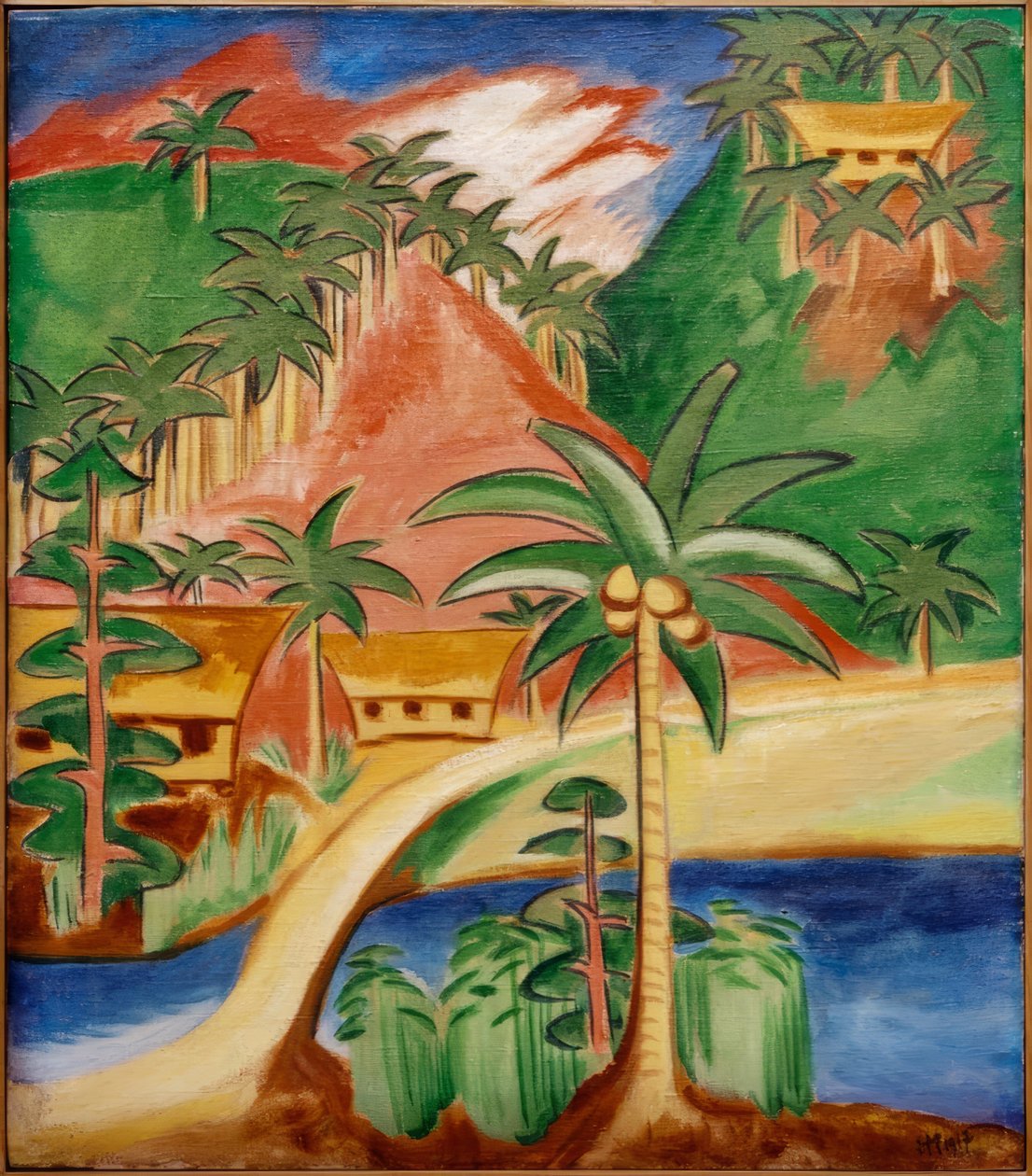 Palaulandskap av Max Pechstein