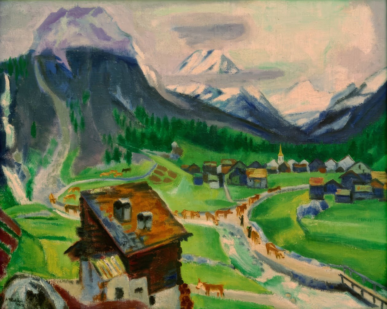 Saas Almagell av Max Pechstein