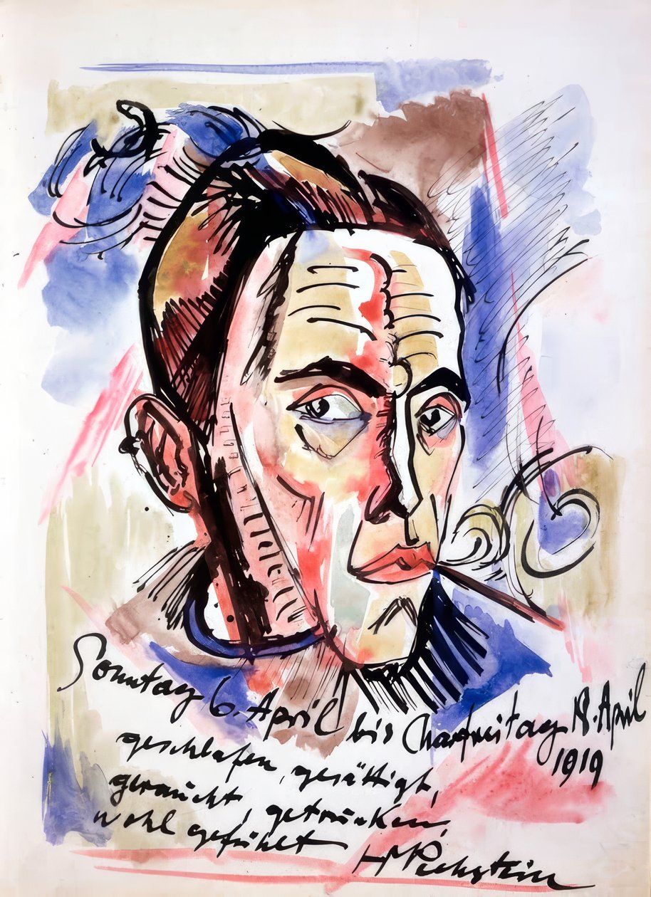 Selvportrett av Max Pechstein