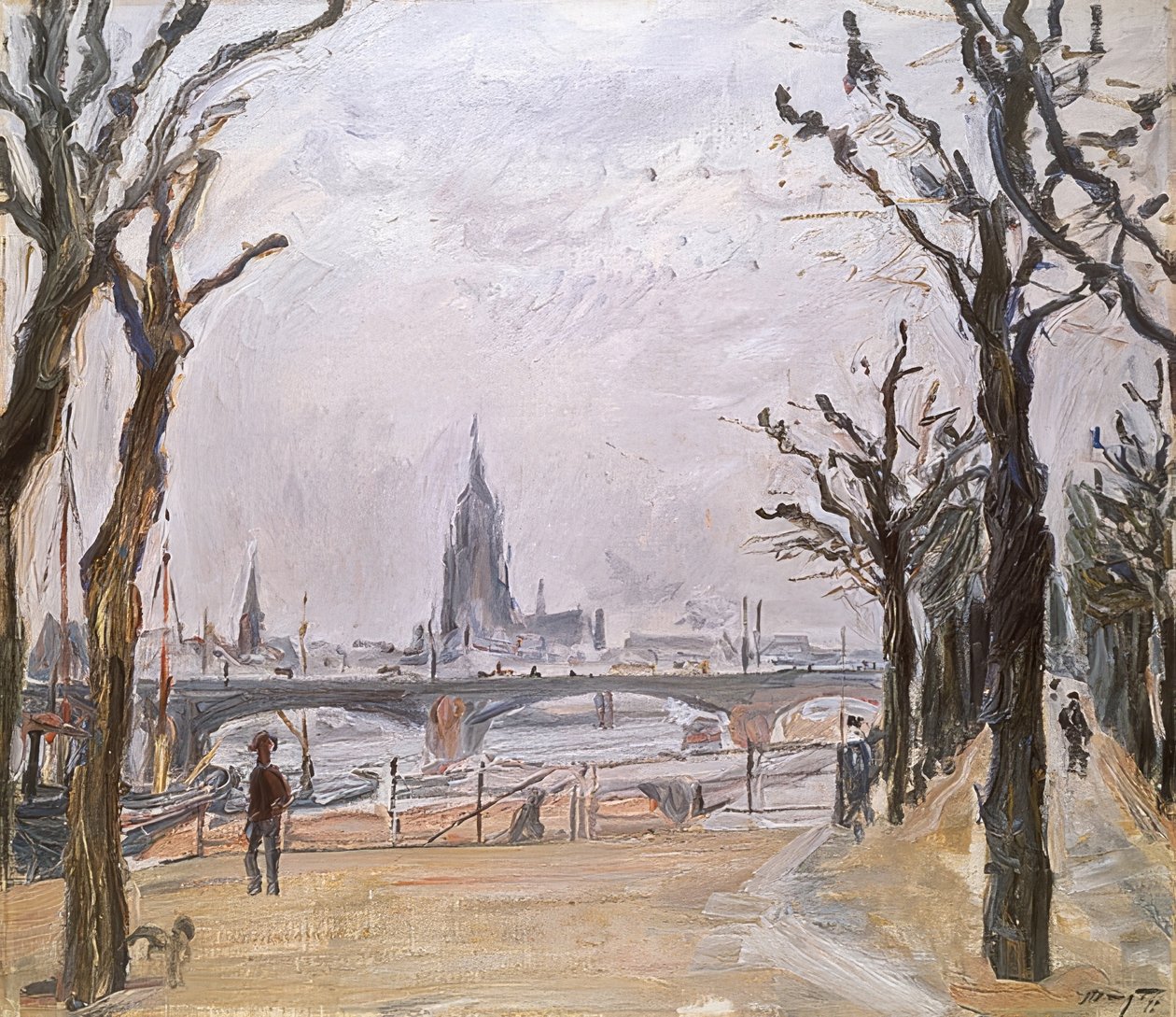 Utsikt over Frankfurt. 1911 av Max Slevogt