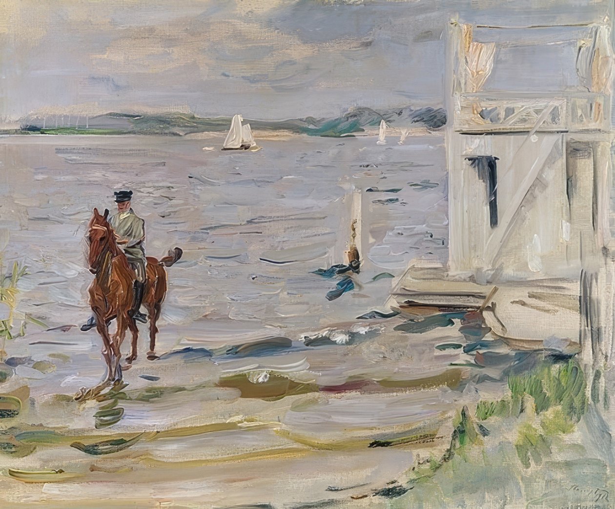 Badehus på Havel. 1912 av Max Slevogt