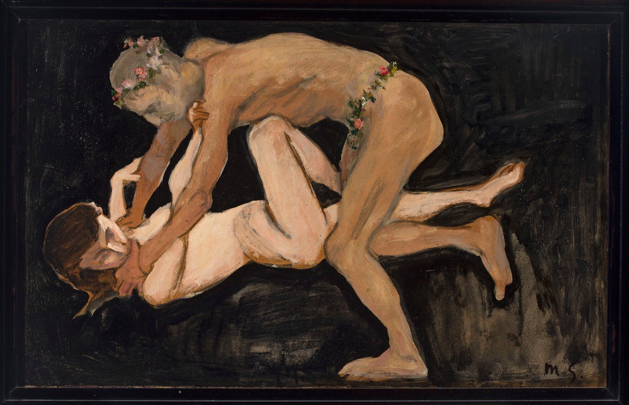Faun og jente av Max Slevogt