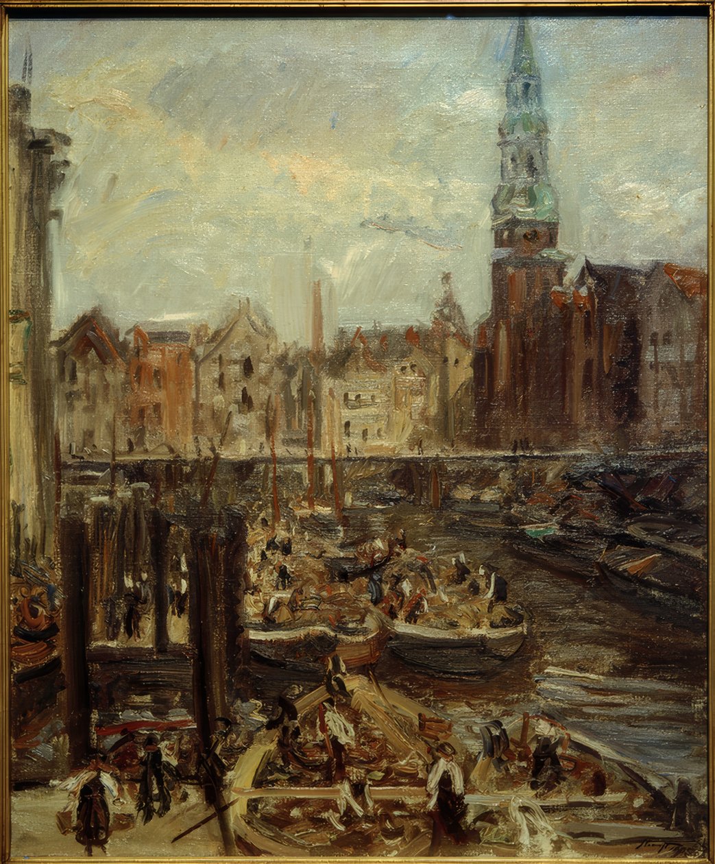 Fleet am Hopfenmarkt av Max Slevogt
