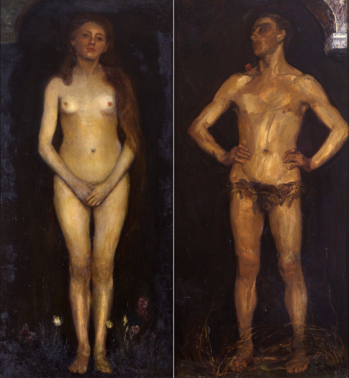 Menneskepar (Homo sapiens-plater) av Max Slevogt