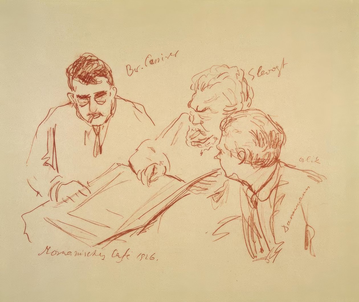 Romanisches Café 1926 av Max Slevogt