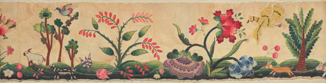 Del av Crewel Embroidery on Border of Petticoat av Max Slevogt