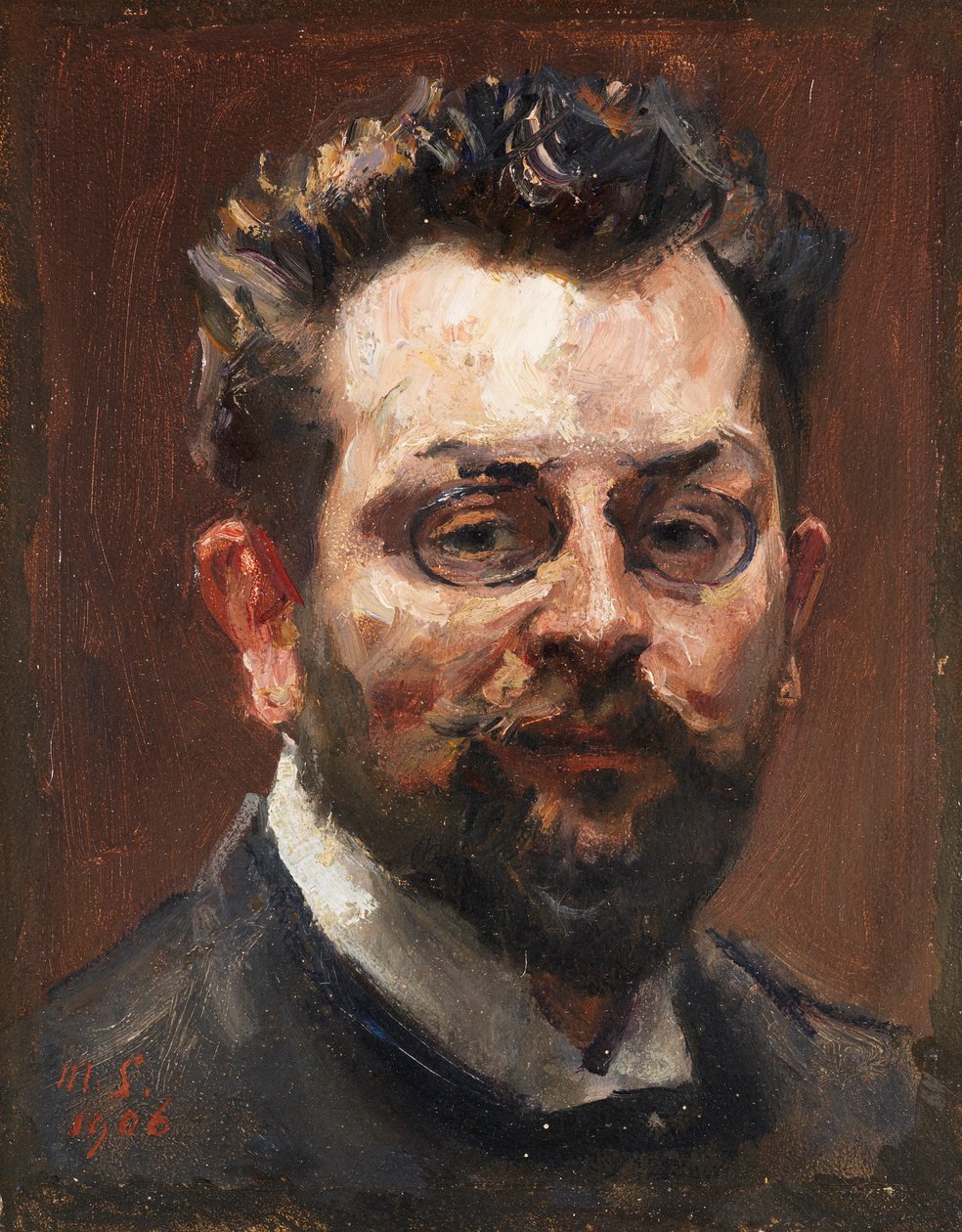 Selvportrett, 1906. av Max Slevogt