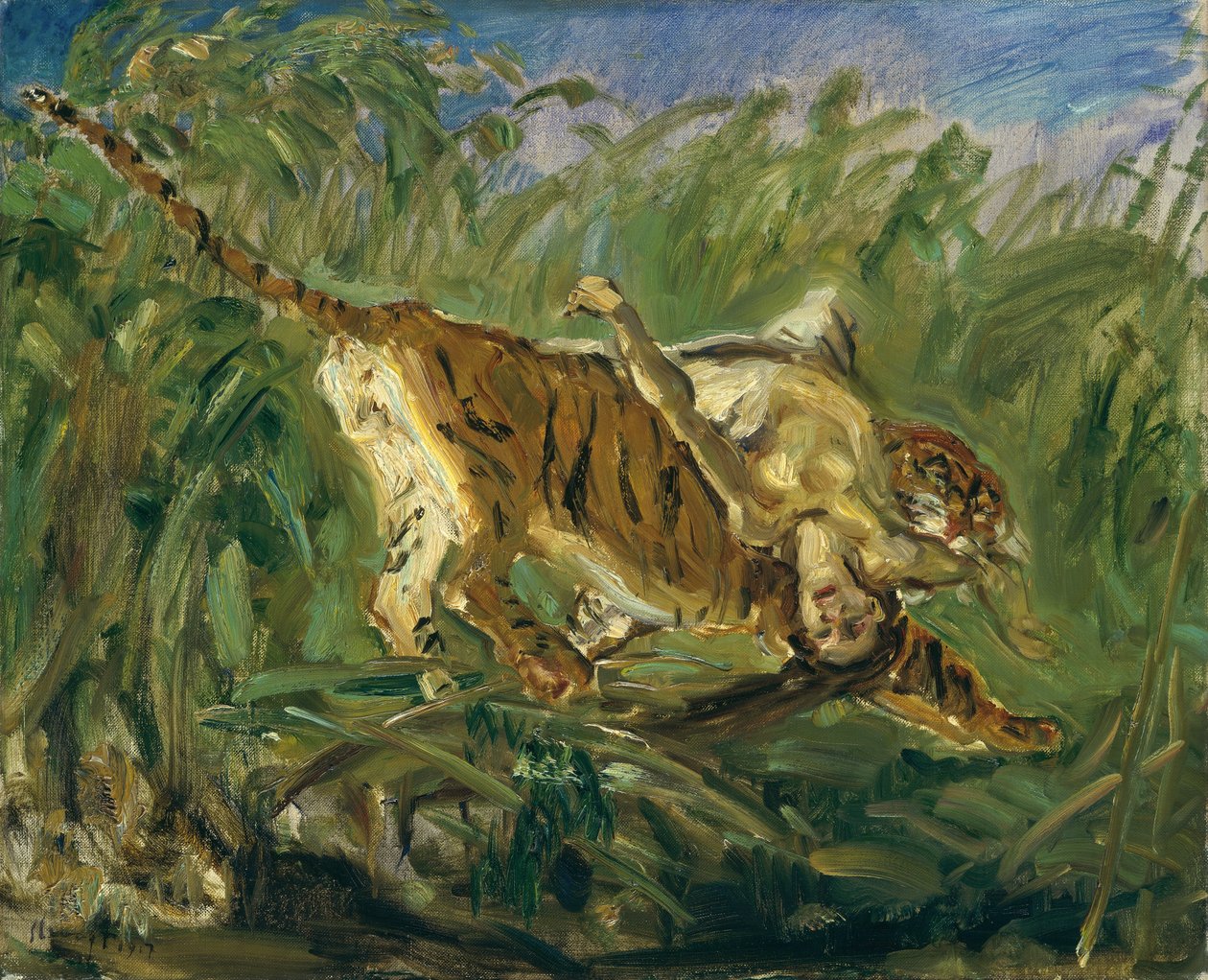 Tiger i jungelen av Max Slevogt