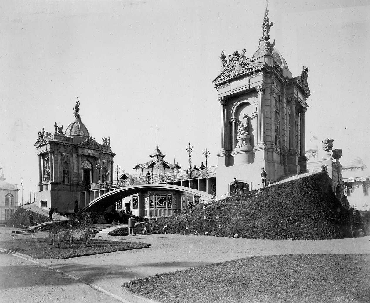 Betongbro, All-Russia-utstillingen, Nizhny Novgorod, Russland, 1896. av Maxim Dmitriev